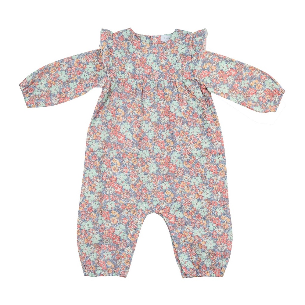 NWT: Angel Dear Vintage Garden Ruffle Sleeve Romper